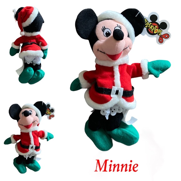 Mouseketoys Other - Minnie Mouse Christmas Santa Mini Bean Bag